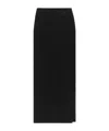 Courrèges Courreges Pre Long Ribbed Fitted Skirt In Black