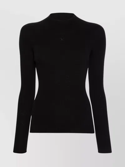 COURRÈGES TURTLENECK KNITWEAR SOLAR SWEATER