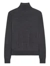 Courrèges Turtleneck Long-sleeves Sweater In Brown