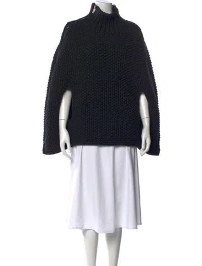 Pre-owned Courrèges Turtleneck Sweater In Black