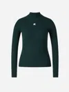 Courrèges Turtleneck Sweater In Green
