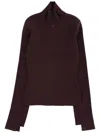Courrèges Turtleneck Sweater In Red