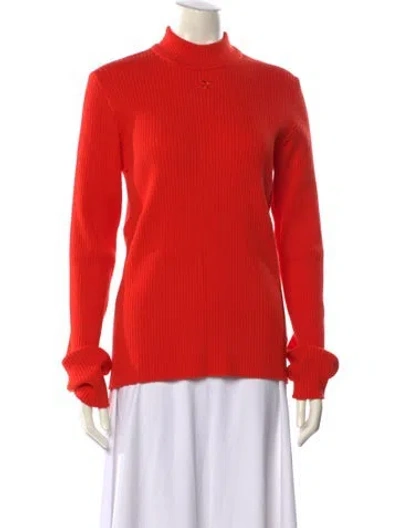Pre-owned Courrèges Turtleneck Sweater W/ Tags In Orange