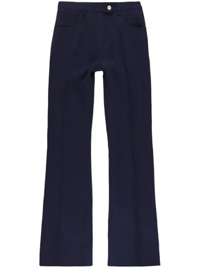 Courrèges Twill 70's Bootcut Pants In Black