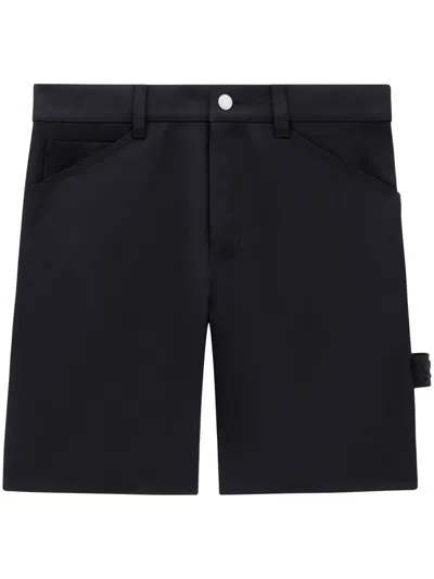 Courrèges Retro Twill Hammer Short In Blue