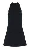 Courrèges Twisted Design Sleeveless Top In Soft Cotton In Black