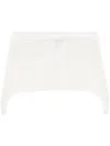 Courrèges Twill Suspenders Mini Skirt In White