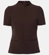 Courrèges Twill Top In Brown