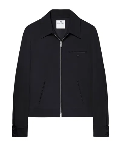 COURRÈGES TWILL-WEAVE SHIRT JACKET