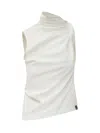 Courrèges White Asymmetrical Design Top