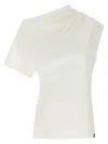 Courrèges Courreges 'twist Asymetrical' T Shirt In White