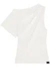 Courrèges Asymmetric Draped T-shirt In White