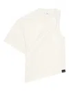 Courrèges Twist Asymmetrical T-shirt Clothing In White