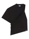 Courrèges Twist Asymmetrical Top In Black