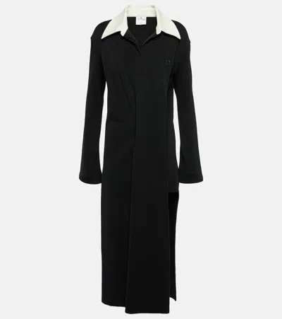 Courrèges Courreges Woman Midi Dress Black Size S Cotton, Polyamide