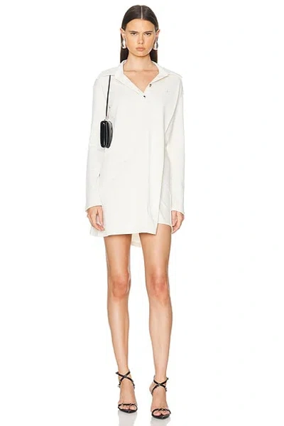 COURRÈGES TWIST COTTON POLO DRESS