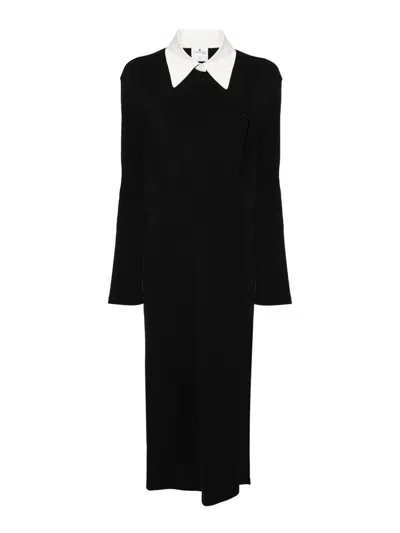 Courrèges Courreges Woman Midi Dress Black Size S Cotton, Polyamide