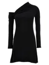 Courrèges Twisted Knitted Dress In Black