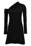 Courrèges Twisted Knitted Dress In Black