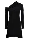 Courrèges Twisted Knitted Dress In Black