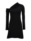 Courrèges Twisted Knitted Dress In Black