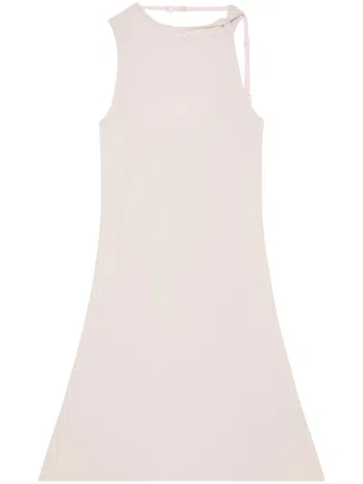 Courrèges Twist-strap Fitted Minidress In Pink