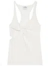 Courrèges Twist-detail Top With Deep V-neckline