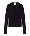 Courrèges Twist-detailing Shirt In Black