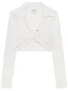 Courrèges Hemd Mit Twist-detail In White
