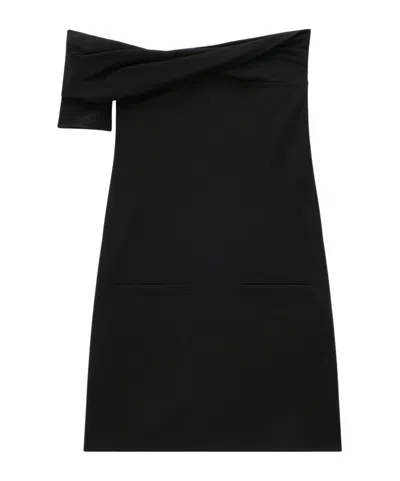 COURRÈGES COURRÈGES ONE-SHOULDER A-LINE MINI DRESS