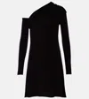 Courrèges Twisted Knitted Dress In Black