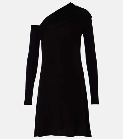 Courrèges Women's 'mini Twist Crepe Dress With In Black