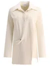 Courrèges Twist Polo Dresses In Neutral