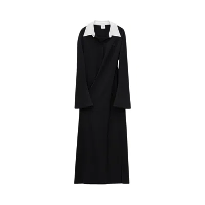 Pre-owned Courrèges Twist Polo Long Dress 'black' | Women's Size S
