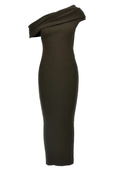 COURRÈGES COURREGES 'TWIST RIB KNIT LONG' DRESS
