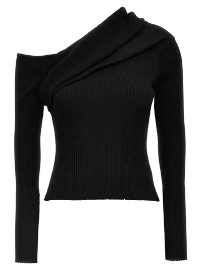 Courrèges Courreges 'twist Rib Knit' Sweater In Black