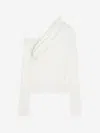 Courrèges Gerippter Pullover Mit Logo-stickerei In Embroidered Logo On The Front