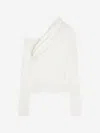 Courrèges Gerippter Pullover Mit Logo-stickerei In White