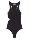 Courrèges Twist Cut-out Knot Swimsuit