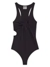Courrèges Twist Swimsuit In Black