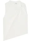 Courrèges White Twist Tank Top In White