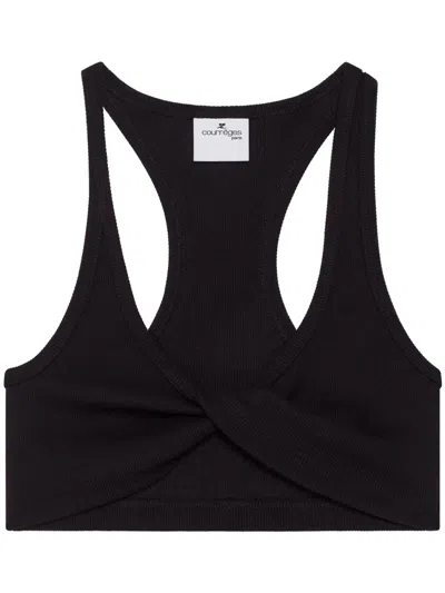 Courrèges Twist Top In ブラック