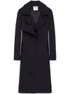Shop Courrèges Twist Trench Coat In Blue