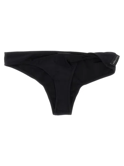 Courrèges Twisted Bikini Bottoms In Black