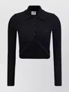 Courrèges Twist Light Wool Cropped Polo