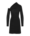Courrèges Twisted Knitted Dress In Black