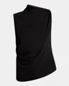 Courrèges Twisted High-neck Scuba Knit Tnak Top