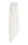 Courrèges Twisted Jersey Maxi Dress In White