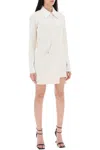 Courrèges Dress In Beige Cotton In White