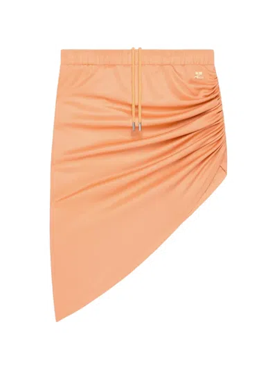 Courrèges Twisted Skirt In Brown